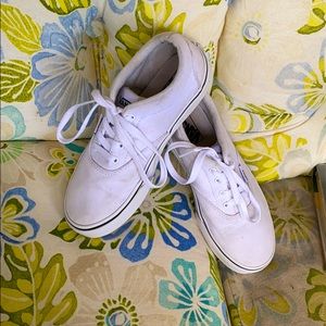 White VANS Youth size 2